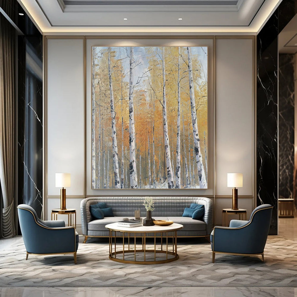 Custom Hand-Painted Abstract Art for Living Room & Office DLZ1306