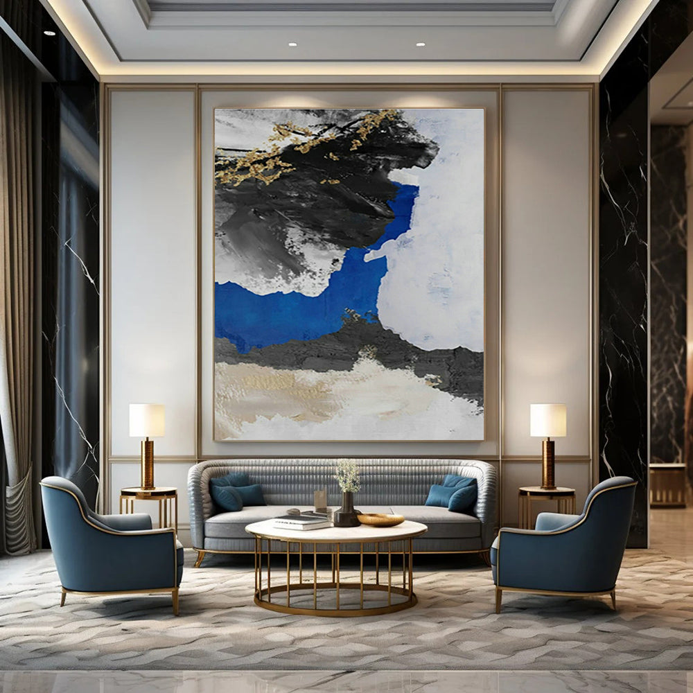 Vastly Oversized Bespoke Abstract Canvas for Office & Cottage Entryway DLZ1238