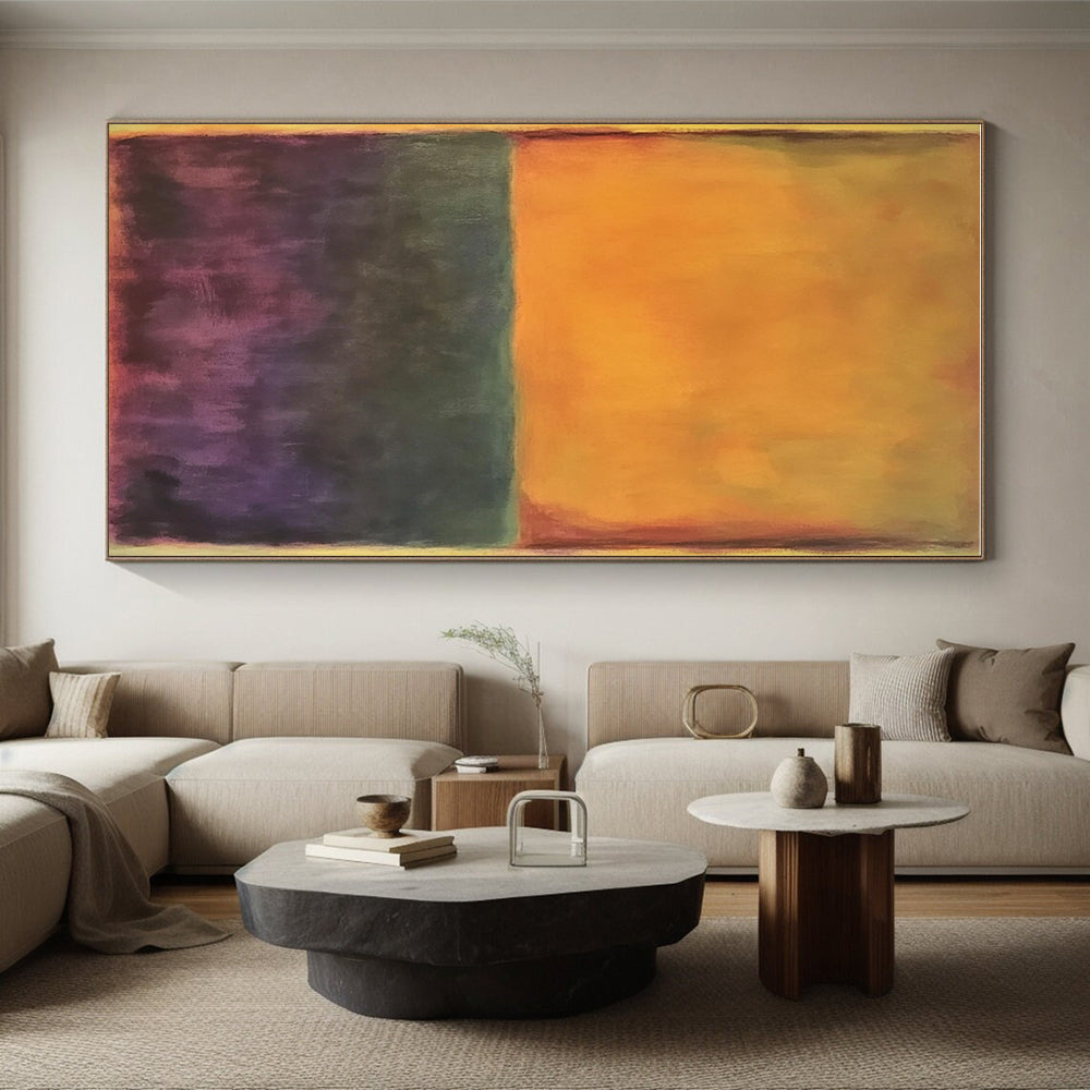 Orange Purple Gradient Abstract Painting GER837