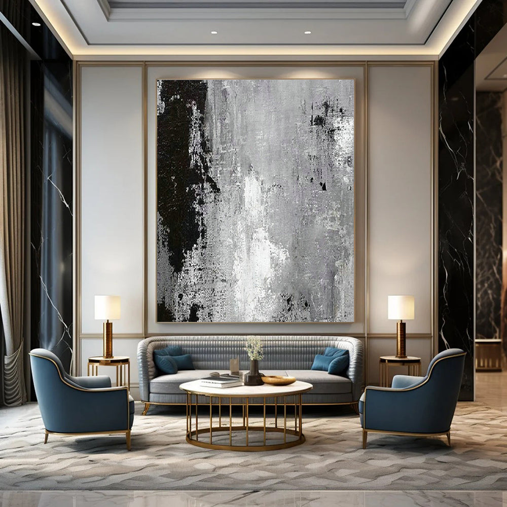 Massive, Personalized Handmade Abstract Canvas for Hallway & Bedroom DLZ2058
