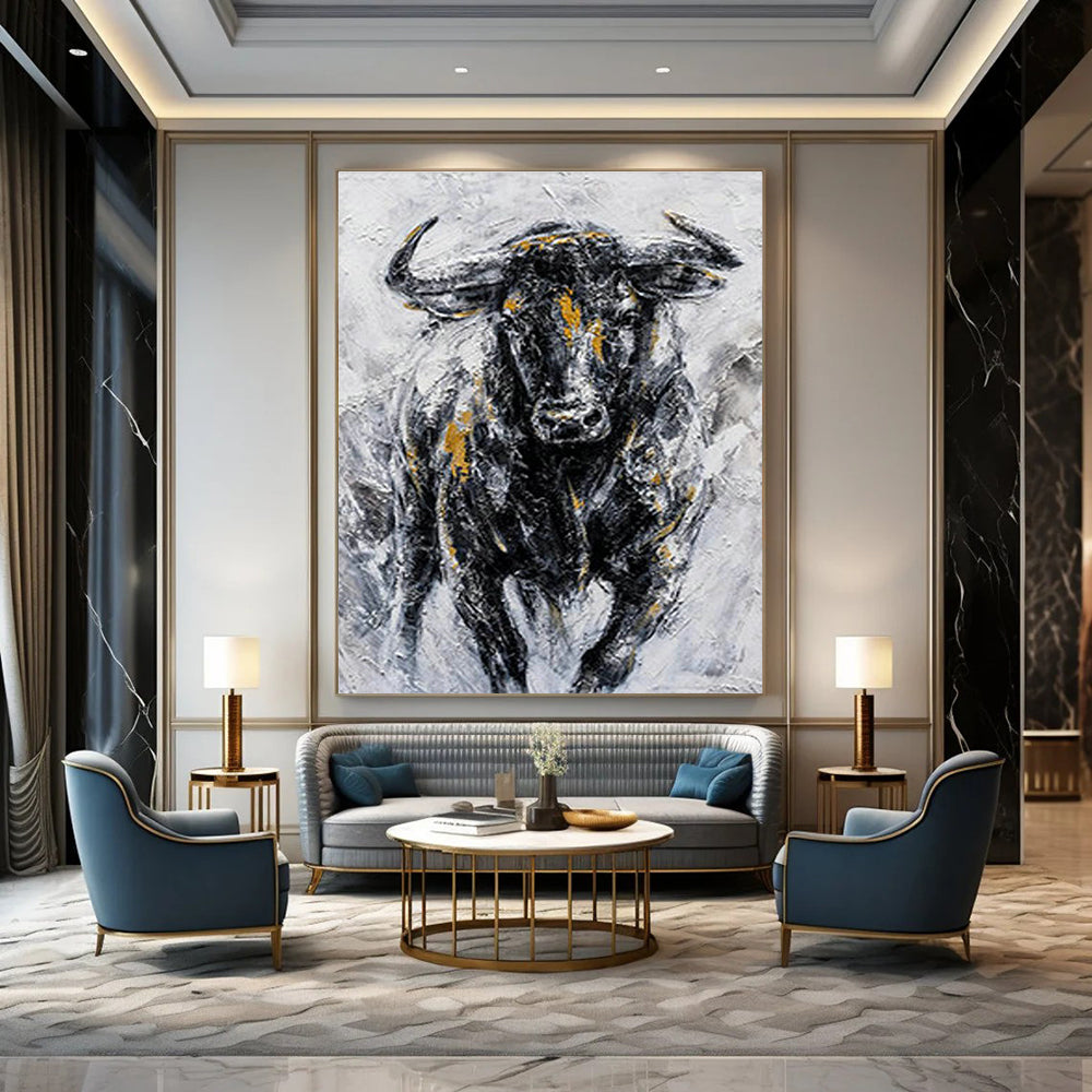 XX - Large Personalized Hand Painted Abstract Wall Decor for Living Room and Dining Room DLZ2155