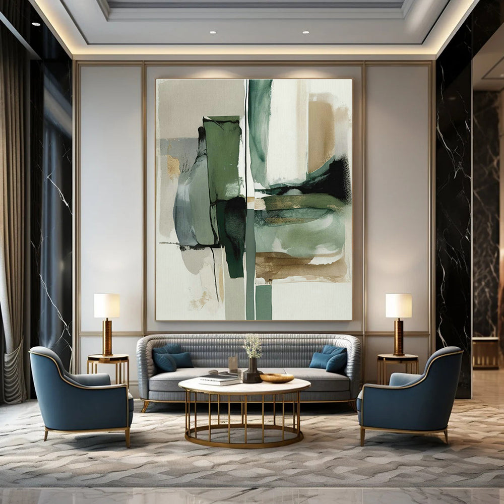 Handmade Abstract Wall Art for Cottage Bedroom & Entryway DLZ1643