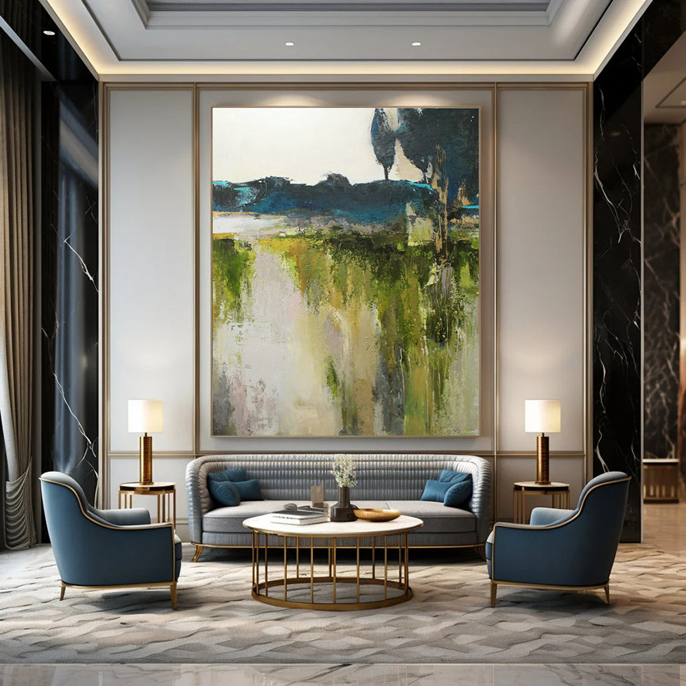 Extended - Length Custom Abstract Panels for Hallway Elegance DLZ0404