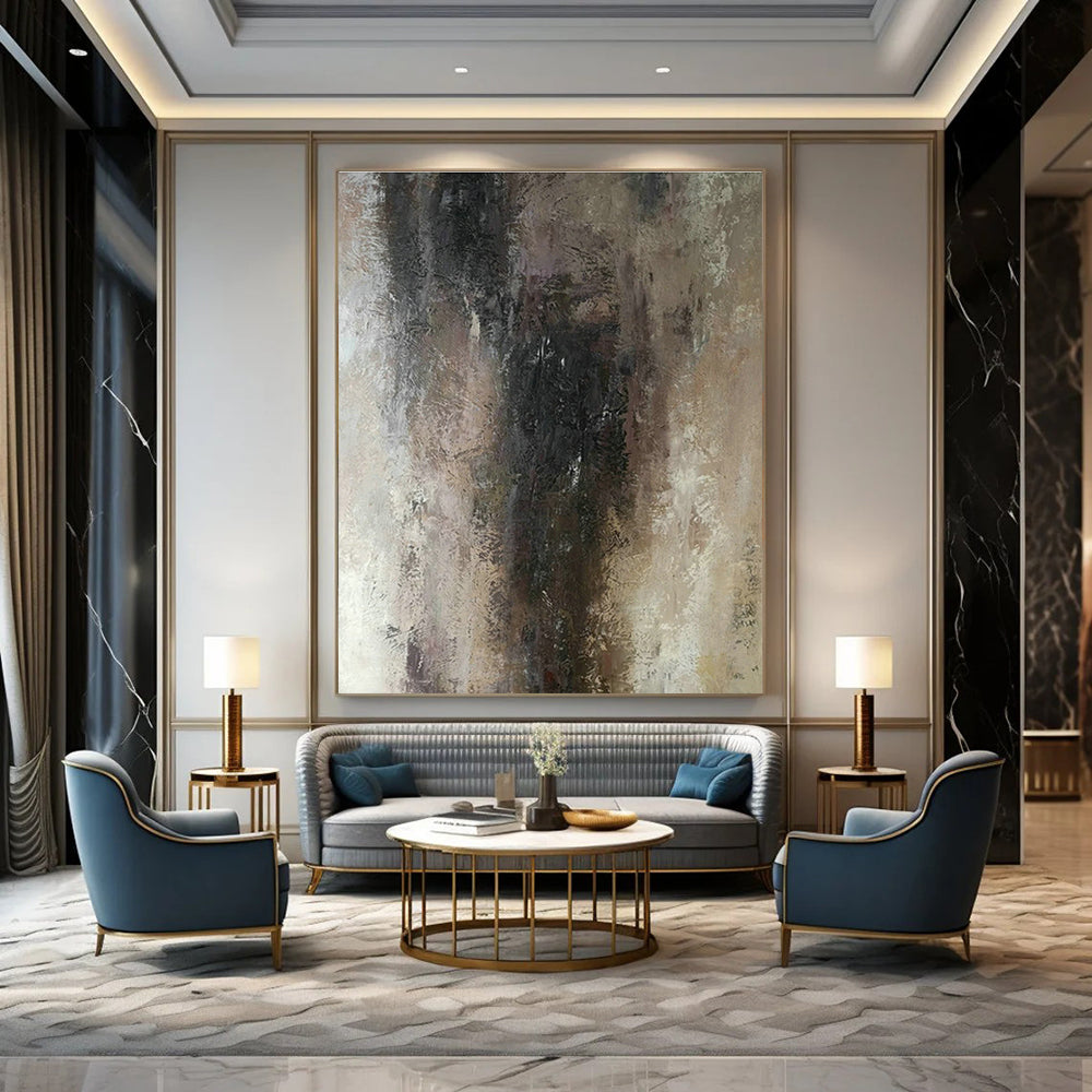 Extra - Large Custom Abstract Art for Hallway & Entryway DLZ0557