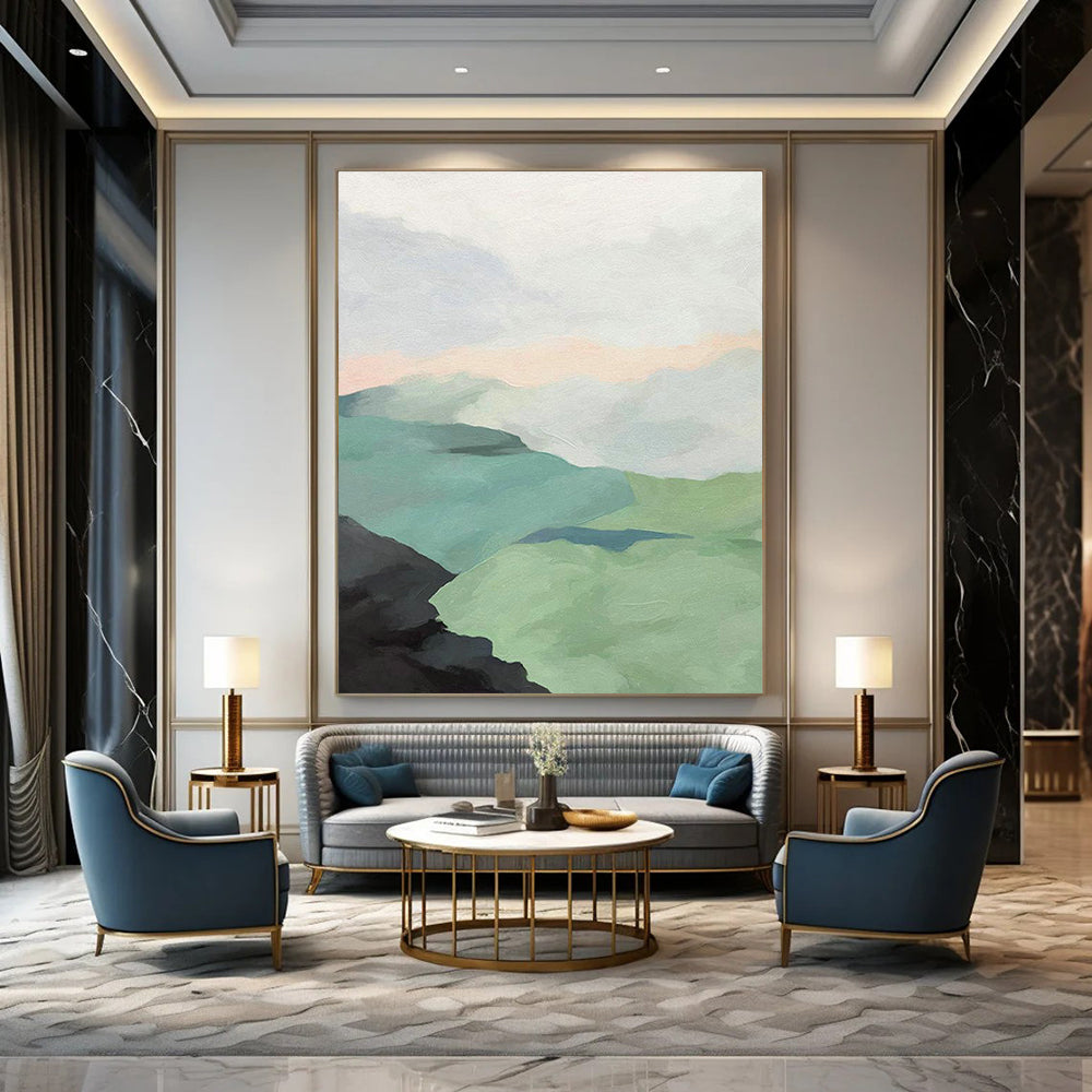 Giant Custom - Designed Hand Painted Abstract Artwork for Bedroom and Office DLZ2145
