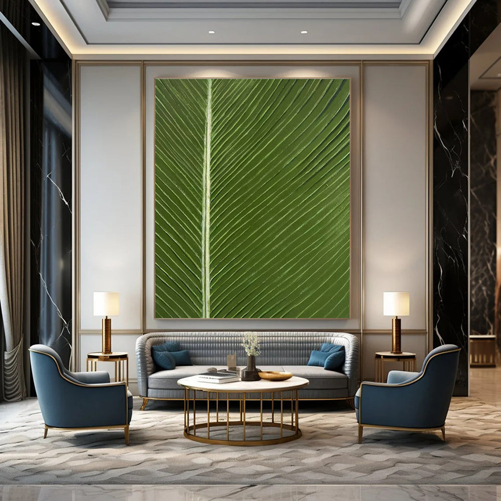 Grand - Scale Custom Hand - Painted Abstracts for Living Room Fireplace Surrounds & Cottage Hallway Benches DLZ0585