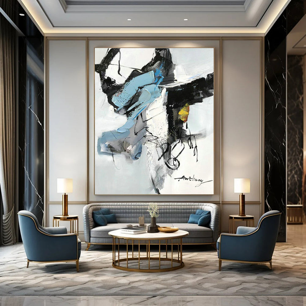 Oversized Abstract Murals for Office Training Rooms and Bedroom Reading Nooks DLZ0792
