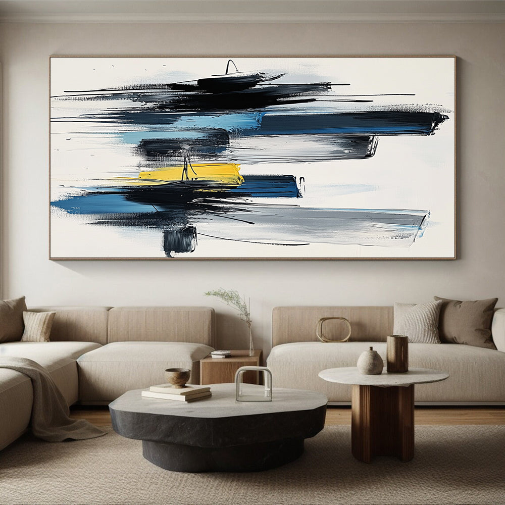 Cityscape Abstract Painting with Vibrant Colors GER444