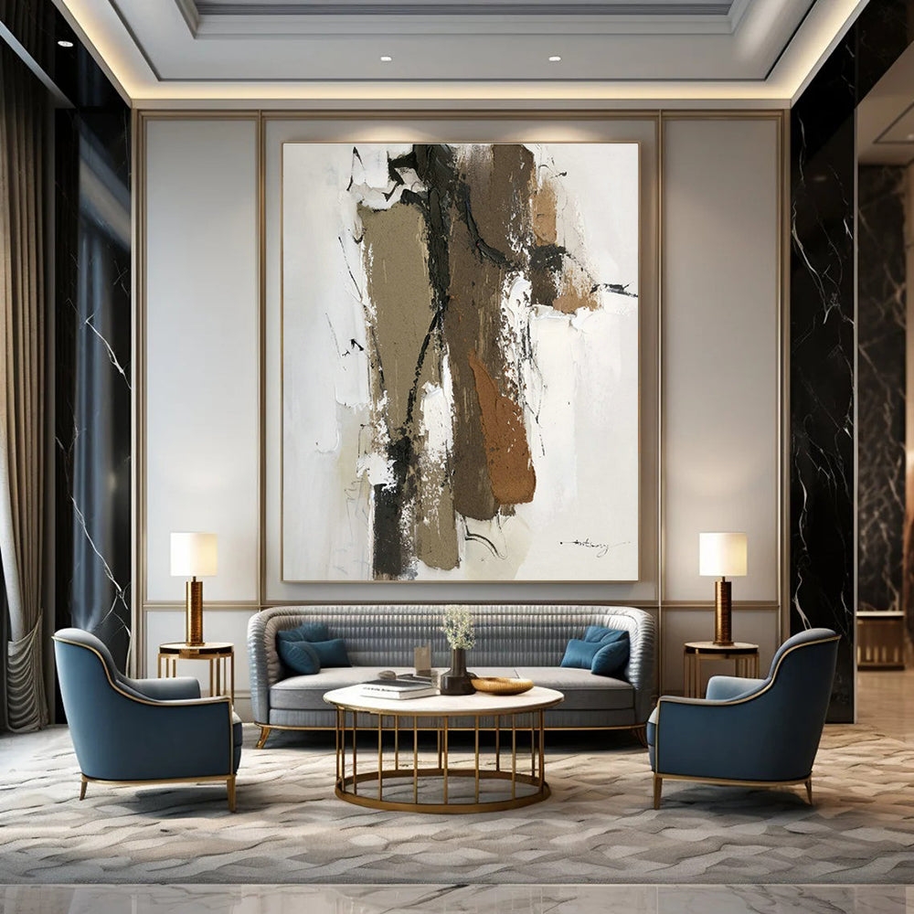 Custom - Made Hand - Painted Abstract Murals for Cottage Office Skylights and Bedroom Window Seat Cushions DLZ0806
