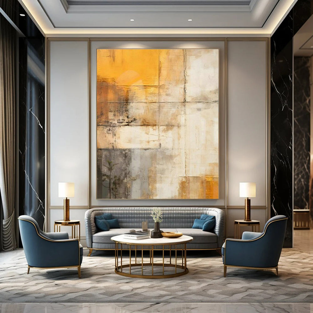 Oversized Custom Handmade Abstract Painting for Bedroom Dressing Area and Hallway Coat Rack Wall DLZ1955
