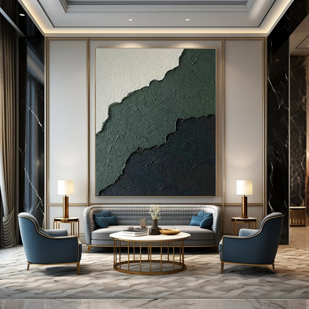 Gigantic Custom Abstract Wall Hanging for Cottage Hallway & Office DLZ1225