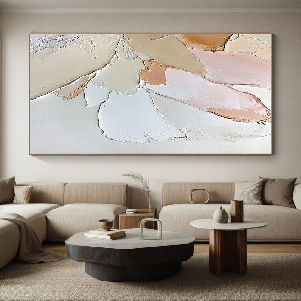 Pastel Textured Abstract Painting with Soft Layers GER404