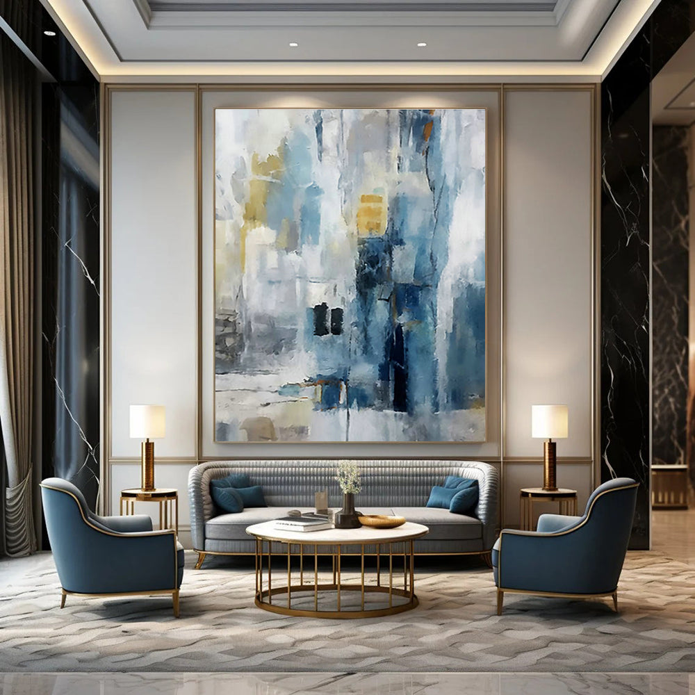 Custom - Crafted Hand - Painted Abstract Murals for Cottage Living Room Ceilings & Bedroom Feature Walls DLZ0668