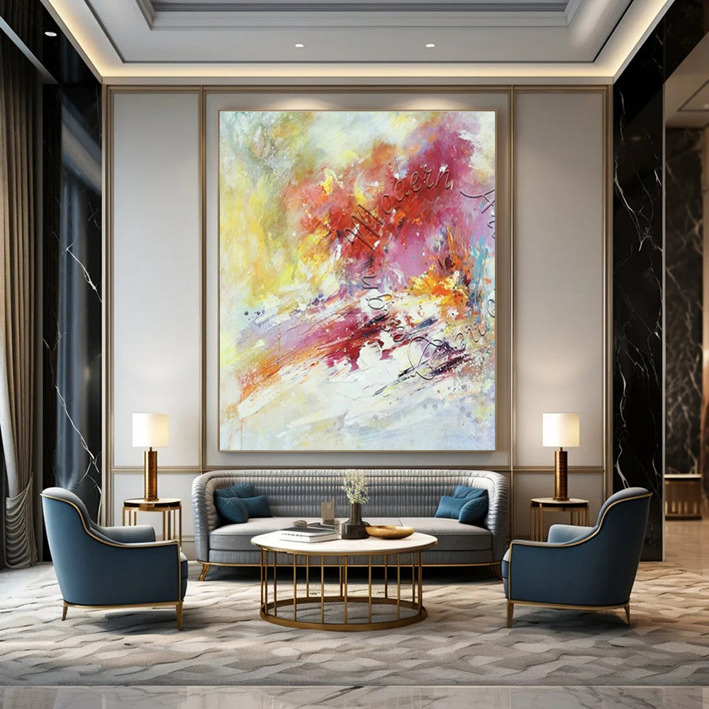 Original Handmade Abstract Painting for Hallway and Entryway DLZ1825
