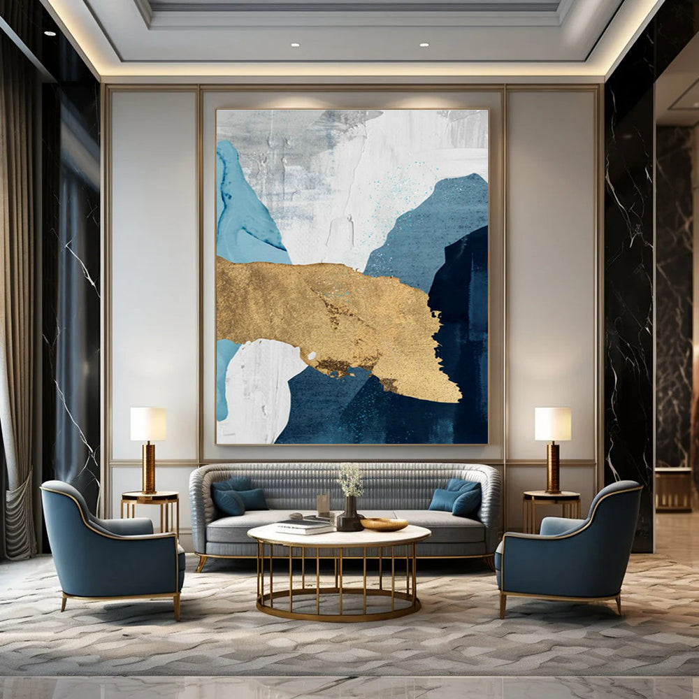 Stupendous Custom - Designed Handmade Abstract Canvas for Office & Bedroom DLZ2227