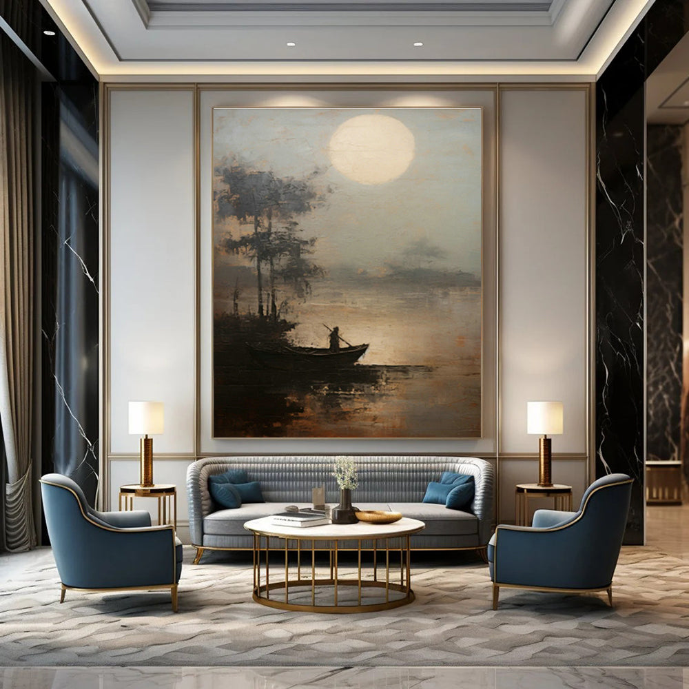 Oversized Abstract Murals for Office Conference Room Whiteboards & Bedroom Vanity Mirrors DLZ0851