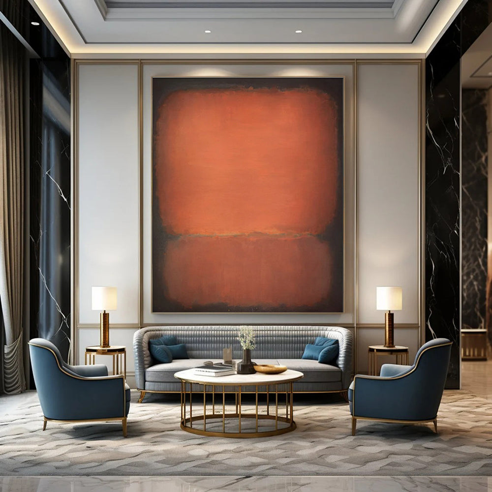 Hand-Painted Abstract Canvas for Entryway & Cottage Dining Room DLZ2313