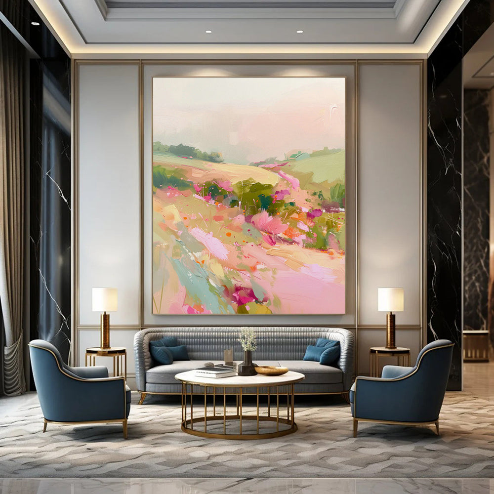 Oversized Abstract Paintings for Dining Room and Cottage Entryway DLZ0652