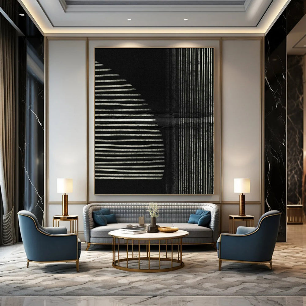 Hand - Painted Abstract Wall Decals for Entryway & Bedroom DLZ1382