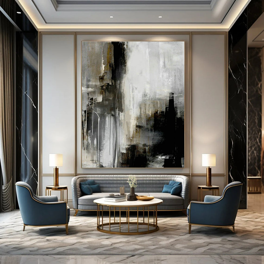 Colossal Custom-Made Hand-Painted Abstract Art for Living Room & Bedroom DLZ2064