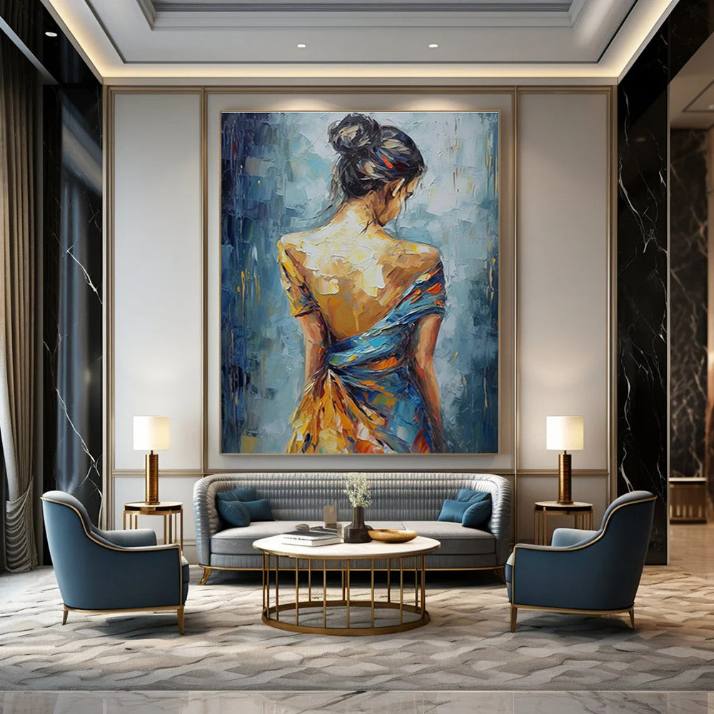 Customization of Large - sized Hand - Painted Abstract Paintings for Office, Create a Personalized Office Space DLZ0360