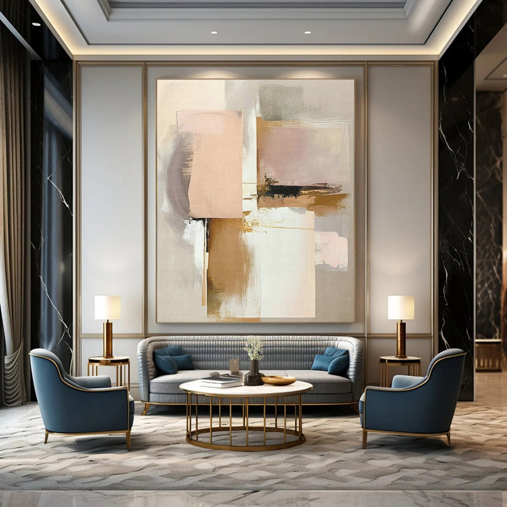 Handmade Abstract Wall Art for Cottage Dining Room and Cottage Office DLZ1639