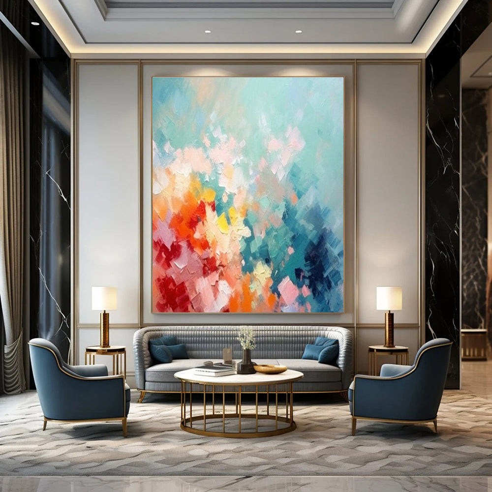 Extra-large Custom Handmade Abstract Wall Decor for Cottage Bedroom Canopy Bed Wall and Dining Room Wine Rack Wall DLZ1928