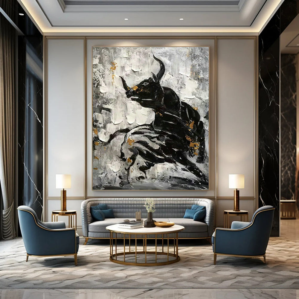 Grand - Scale Custom Abstract Paintings for Dining Room and Cottage Bedroom DLZ0527