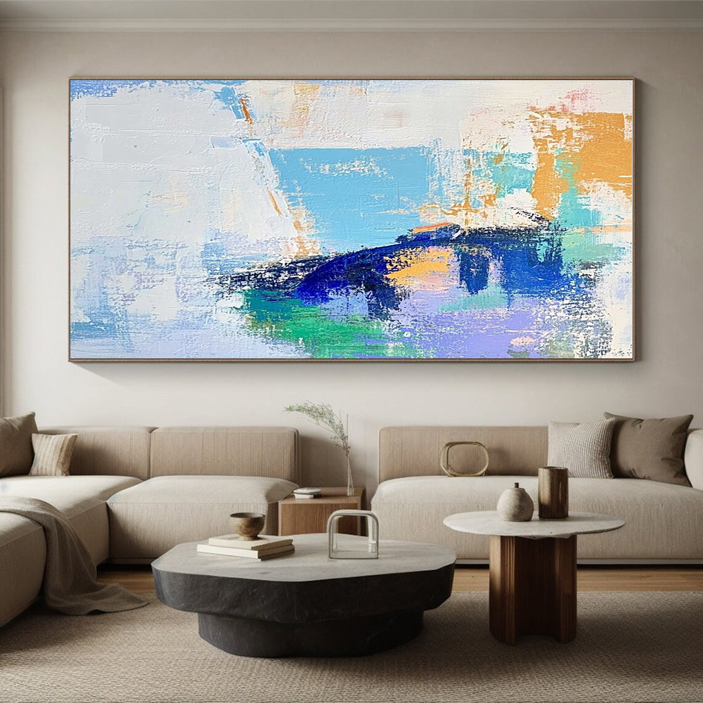 Colorful Abstract Painting with Portrait Elements GER570