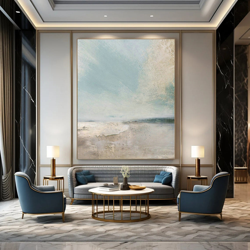 Immense Custom-Created Hand Painted Abstract Artwork for Bedroom & Office DLZ2068
