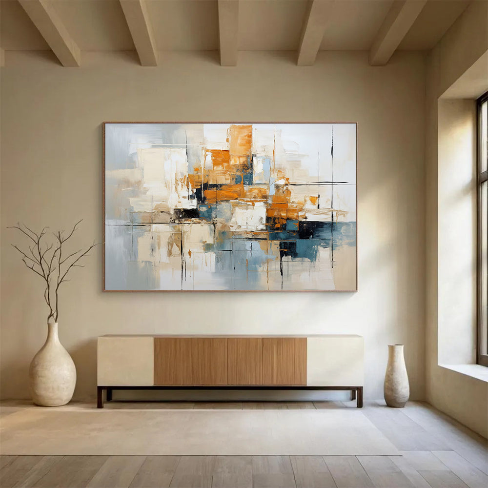 Modern Abstract Cityscape Abstract Painting THY006