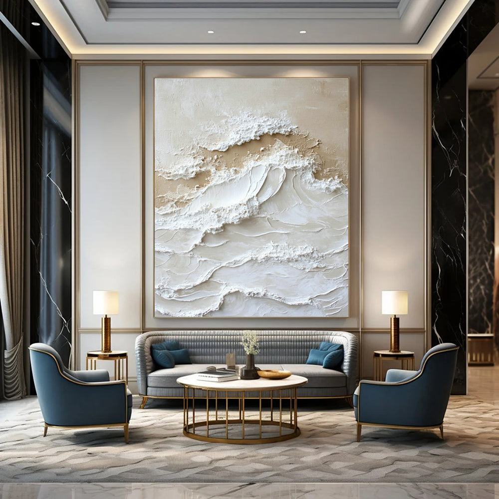 Colossal - Sized Hand - Painted Abstract Canvases for Entryway Foyer Ceilings & Bedroom Canopy Beds DLZ0735
