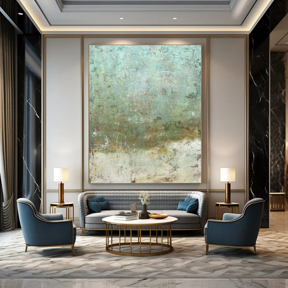 Vast Custom-Sized Hand Painted Abstract Painting for Cottages & Living Room DLZ2172