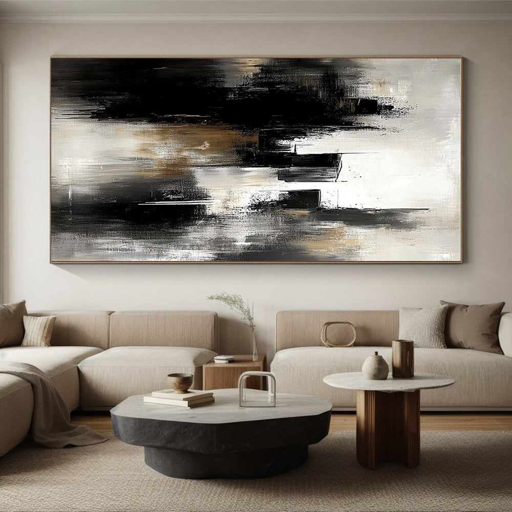 Urban Abstract with Black White and Gray GER358