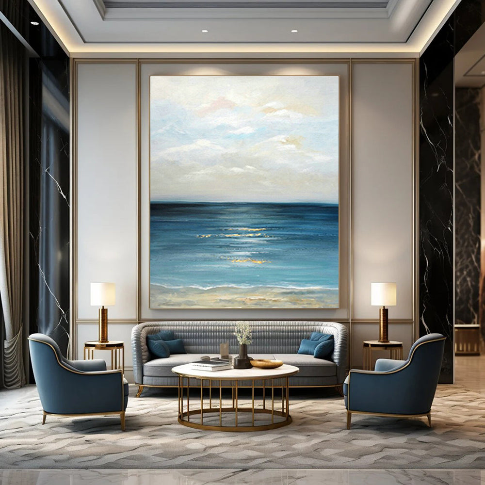 Oversized Hand - Painted Abstract Art for Office Cubicle Dividers & Entryway Coat Racks DLZ0669