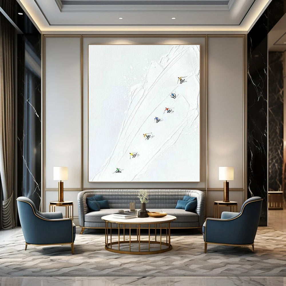 Handmade Abstract Wall Art for Cottage Living Room and Cottage Office DLZ1613