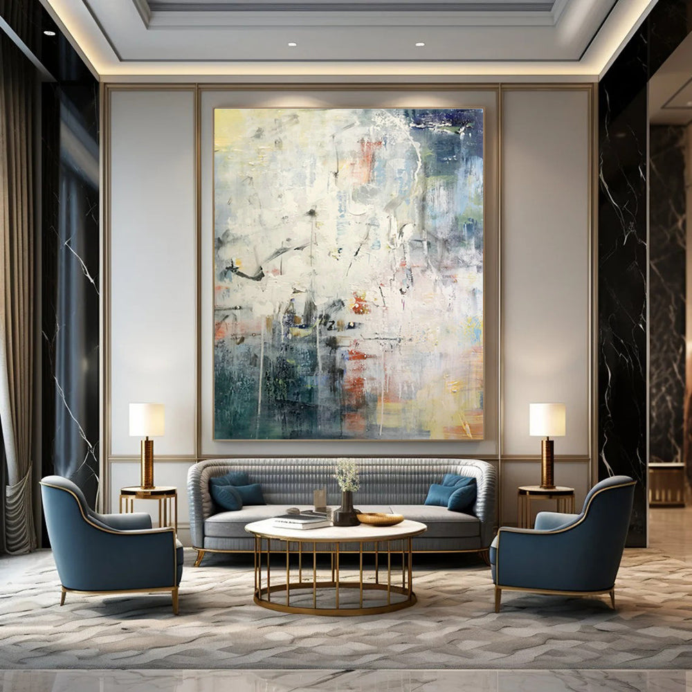 Expansive, Voice - Activated Custom Abstract Panels for Hallway Convenience DLZ0476