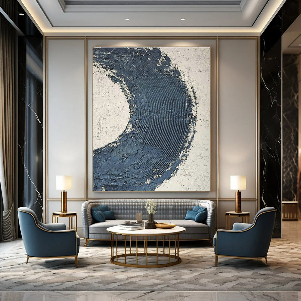 Hand - Painted Custom Abstract Canvases for Cottage Bedroom Balconies & Hallway Windows DLZ0664