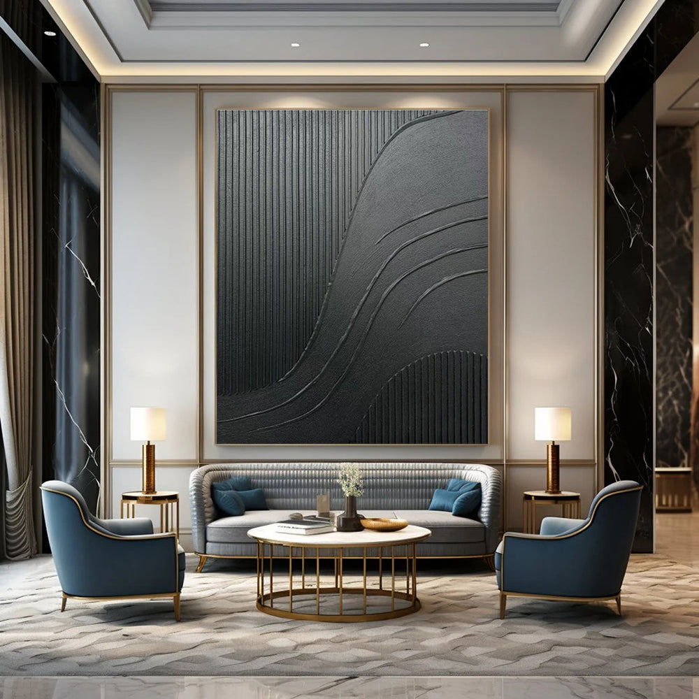 Vast Custom-Designed Hand Painted Abstract Art for Bedroom & Dining Room DLZ2182