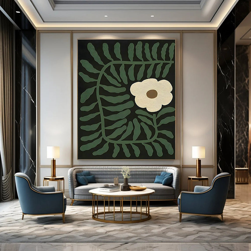 Custom - Made Extra Large Abstract Wall Hanging for Dining Room & Entryway DLZ1122