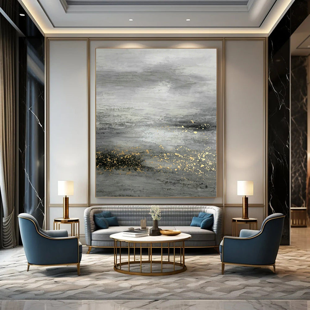 Massive Custom Abstract Canvases for Entryway and Cottage Dining Room DLZ0534