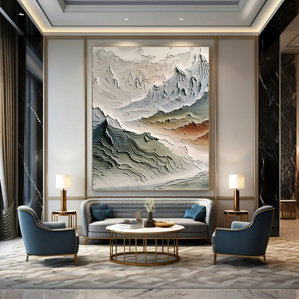 Custom-Made Large Abstract Wall Art for Office & Hallway DLZ0988