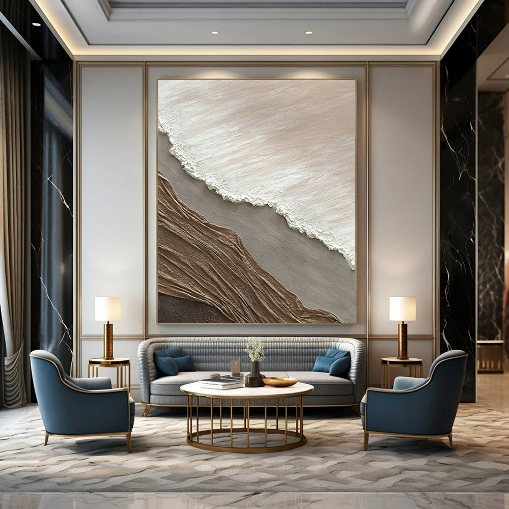 Handmade Abstract Art for Cottage Bedroom and Dining Room DLZ1603