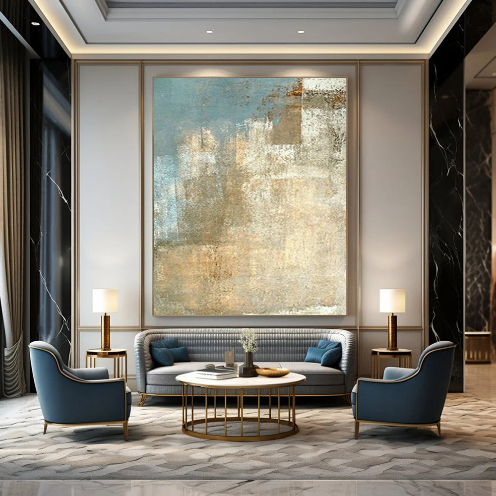 Large - Scale Hand - Painted Abstracts for Hallway Vaulted Ceiling Medallions & Cottage Outdoor Kitchen Sink Aprons DLZ0892