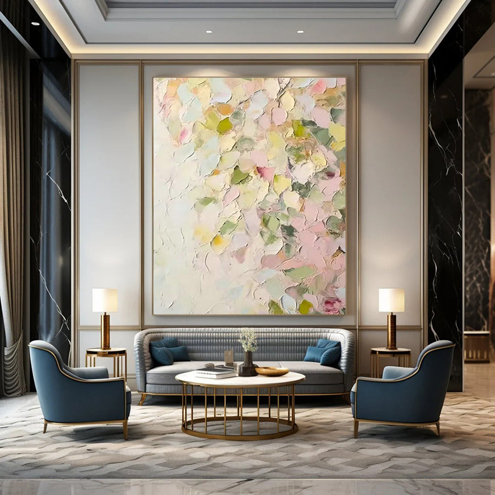 Large - Scale Handmade Abstract Wall Hanging for Living Room & Hallway DLZ1398