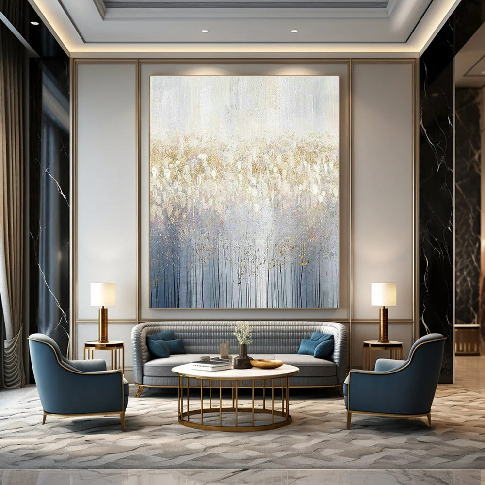 Oversized Abstract Paintings for Living Room Home Theater Projector Screens & Office Copy Machine Control Panels DLZ0930