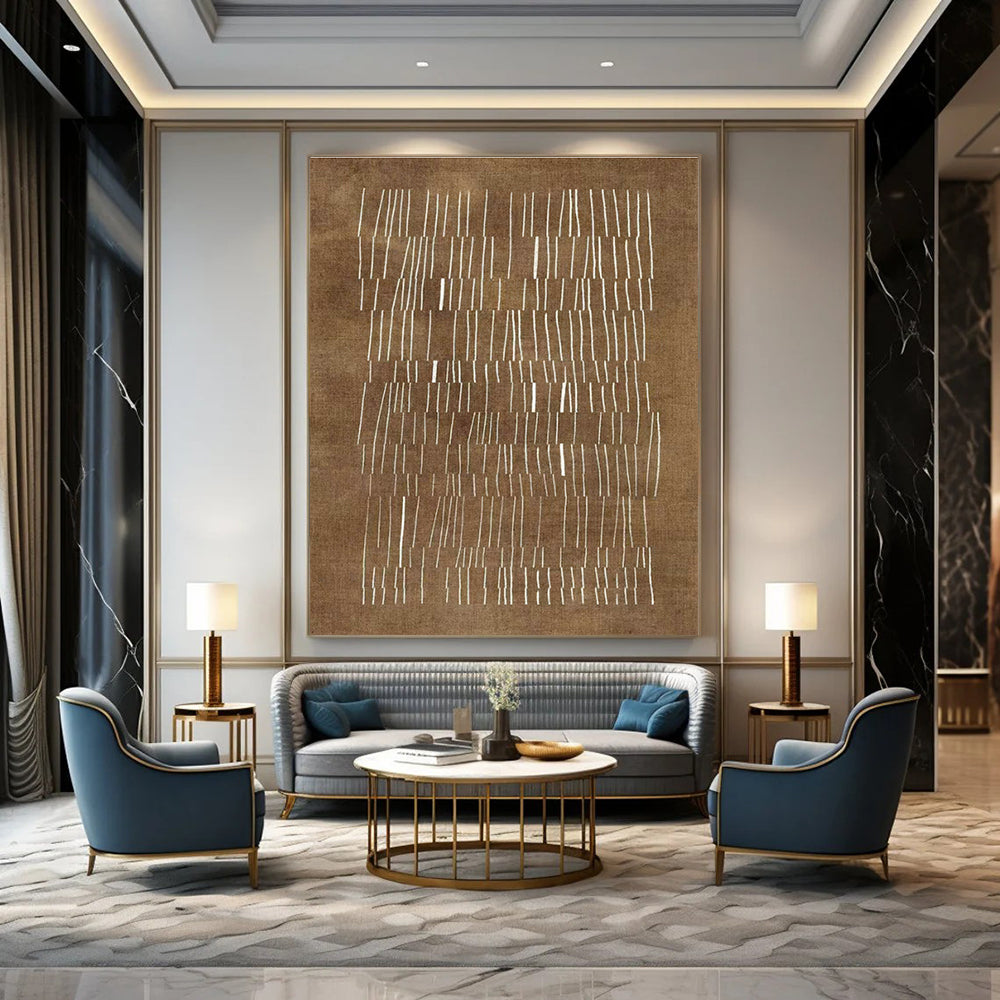 Extra-large Custom Handmade Abstract Wall Decor for Bedroom Walk-in Dressing Room Wall and Dining Room Sideboard Wall DLZ1998
