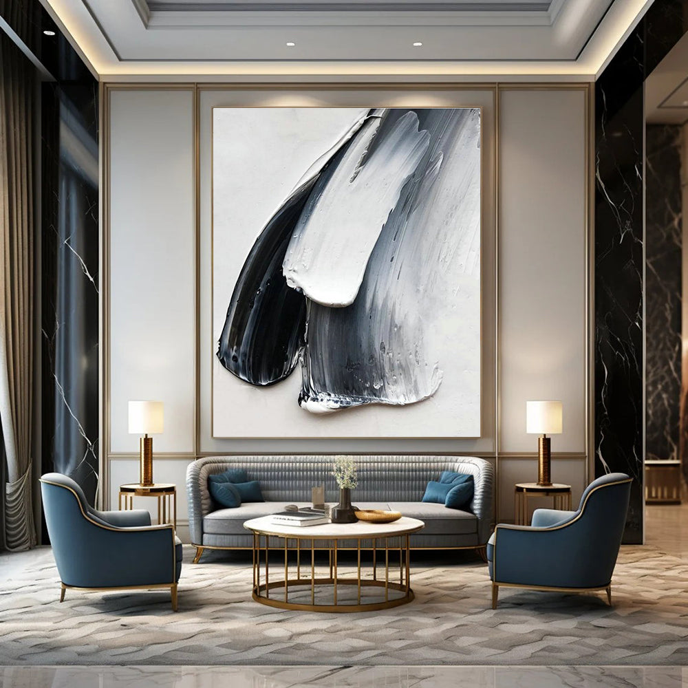 Hand-Painted Abstract Gemstone for Cottage Bedroom & Hallway Niche DLZ2376