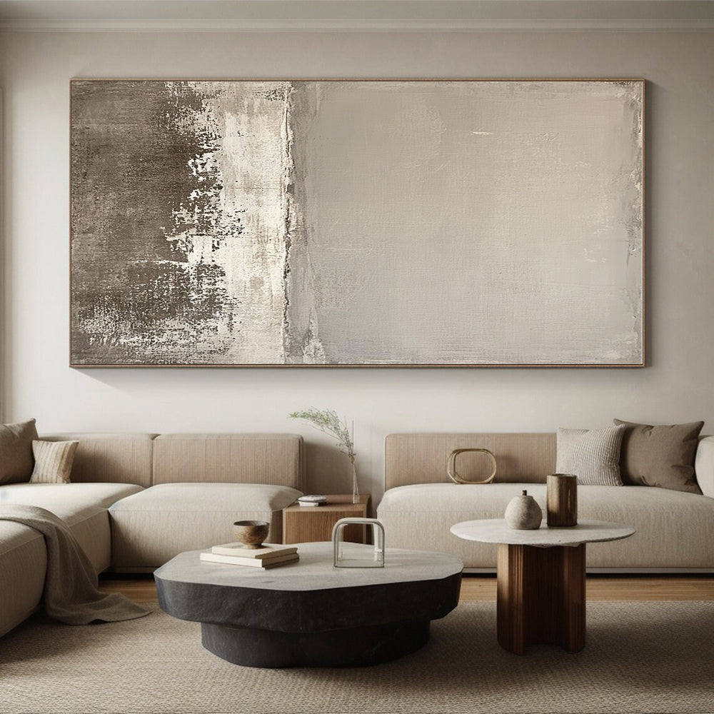 Subtle Gray Tones Abstract Minimalist Painting GER249