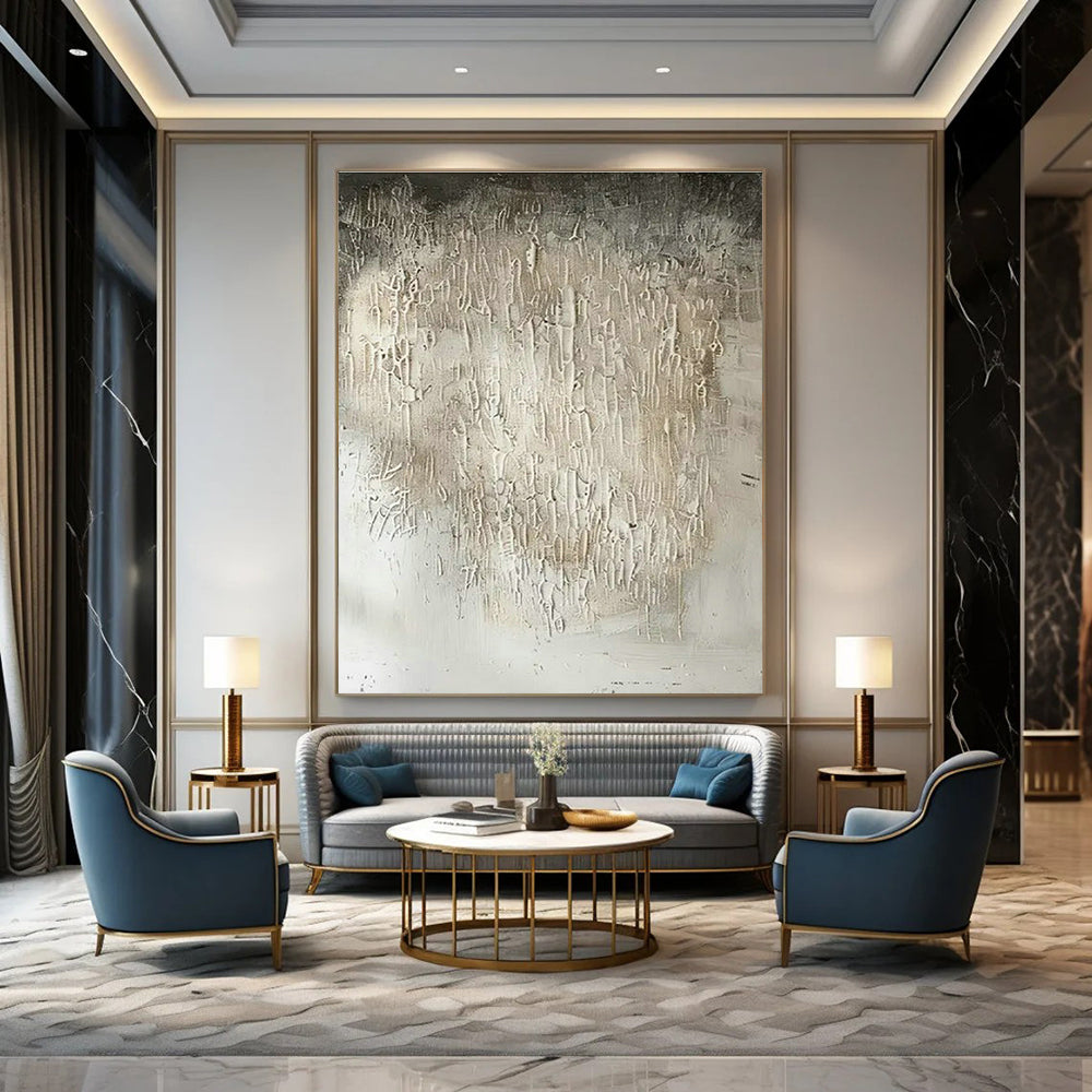 Custom Hand-Painted Abstract Painting for Cottage Living Room Candle Holder Wall & Bedroom Incense Burner Niche DLZ1754